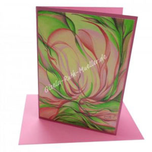 Magnolienblüteninspiration - Doppelkarte