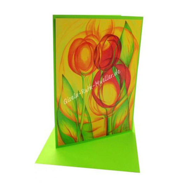 Tulpenerwachen - Doppelkarte