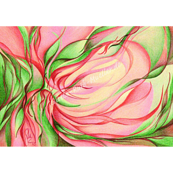 Magnolienblüteninspiration - Postkarte
