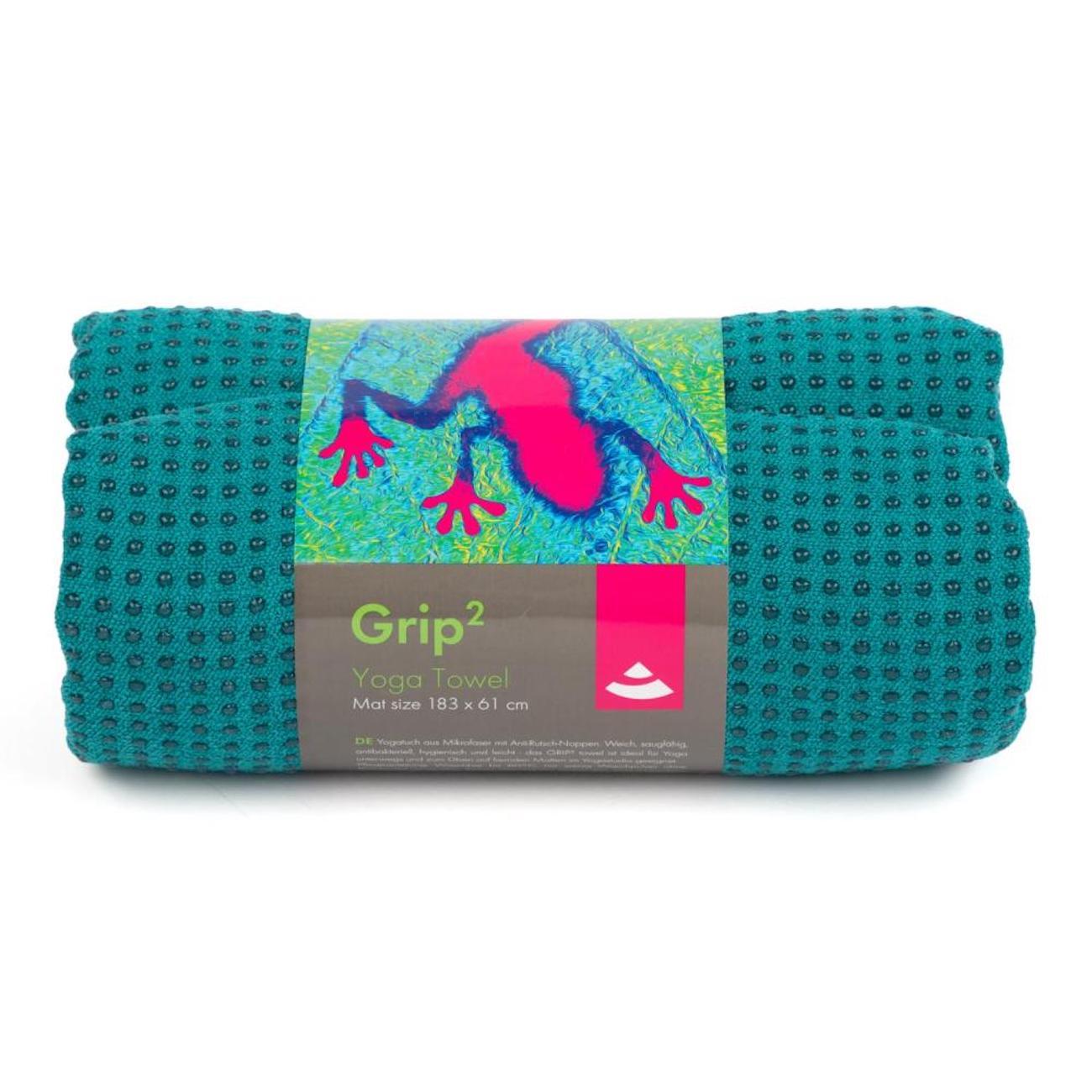 Yoga Handtuch bodhi Yoga packed in jungel green