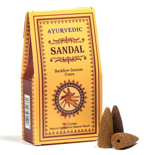 Ayurvedische Sandelholz Rückfluss Weihrauchkegel-Einzel