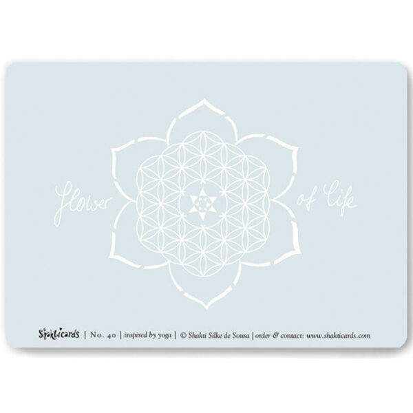 Flower of Life Shakticard Nr. 40 - back