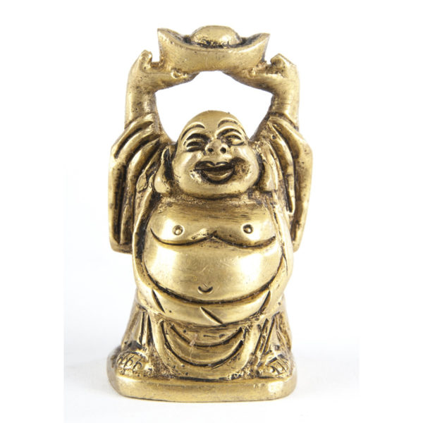 Happy Buddha 5 cm aus Messing